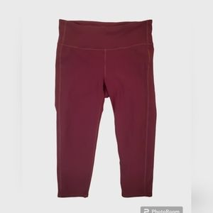 Athleta Women's Purple Mauve Crop Workout Leggings Medium‎